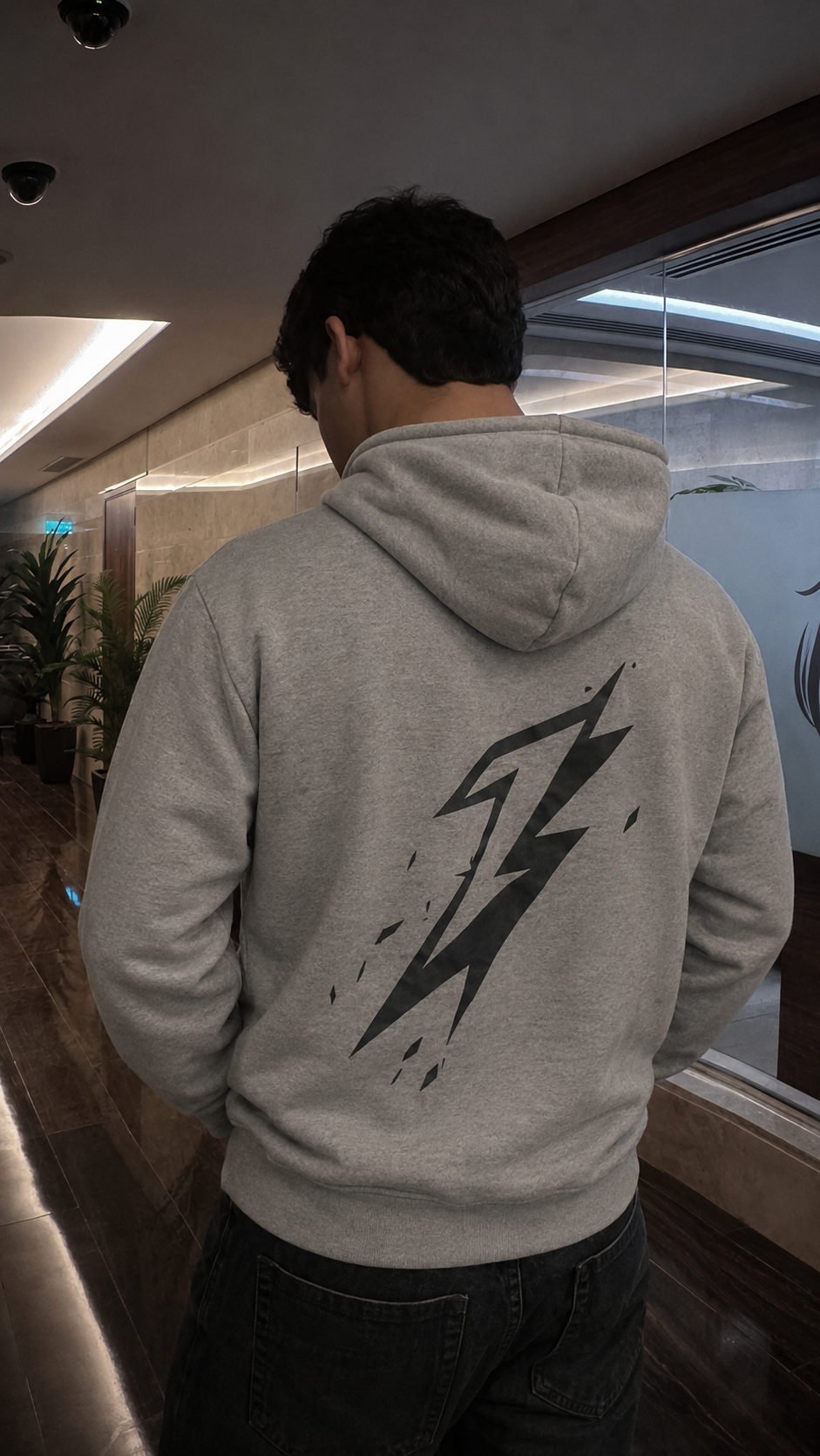 (Gray) Lighting Hoodie