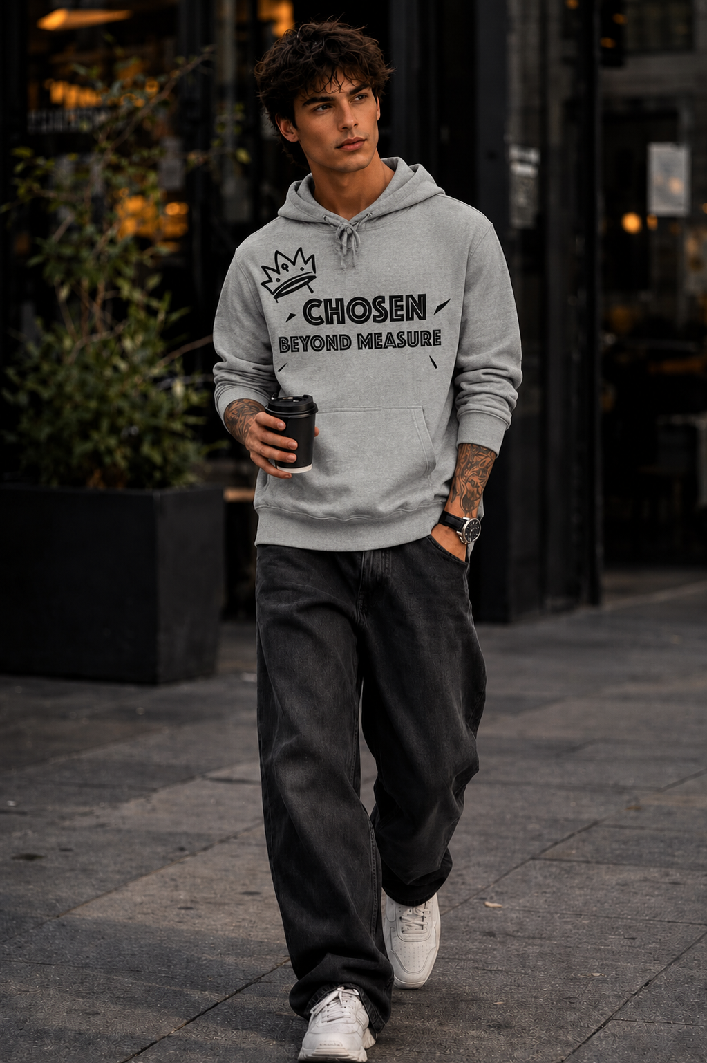 (Gray) Lighting Hoodie